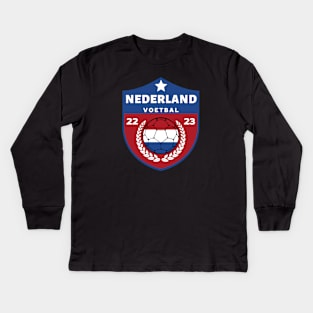 Nederland Voetbal Kids Long Sleeve T-Shirt